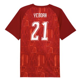2026-2027 Ghana Warm Up Jersey (Dark Crimson) (Yeboah 21)