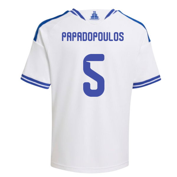 2026-2027 Greece Home Shirt (Kids) (Papadopoulos 5)
