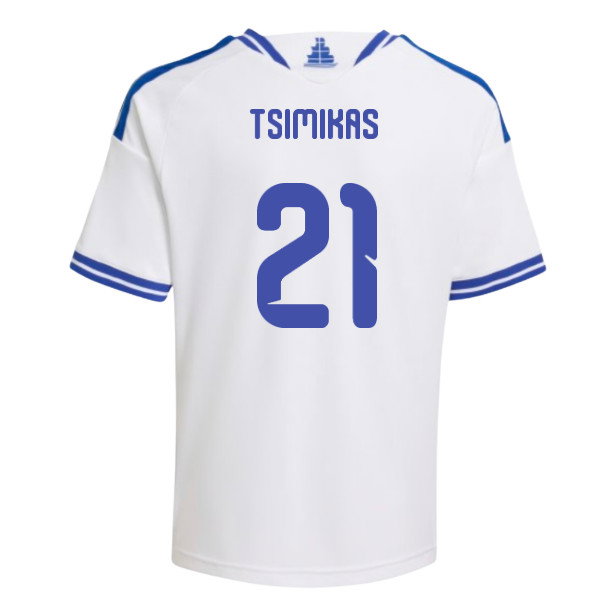 2026-2027 Greece Home Shirt (Kids) (Tsimikas 21)