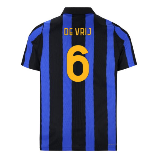 2026-2027 Inter Milan Aero-Fit Authentic Home Shirt (De Vrij 6)