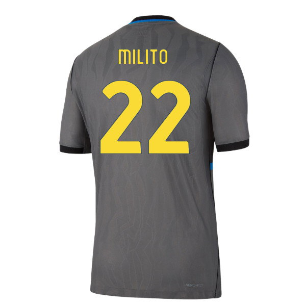 2026-2027 Inter Milan Authentic Third Shirt (Milito 22)