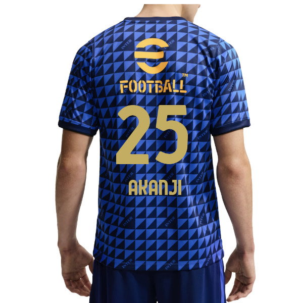 2026-2027 Inter Milan Pre-Match Shirt (Blue) (Akanji 25)