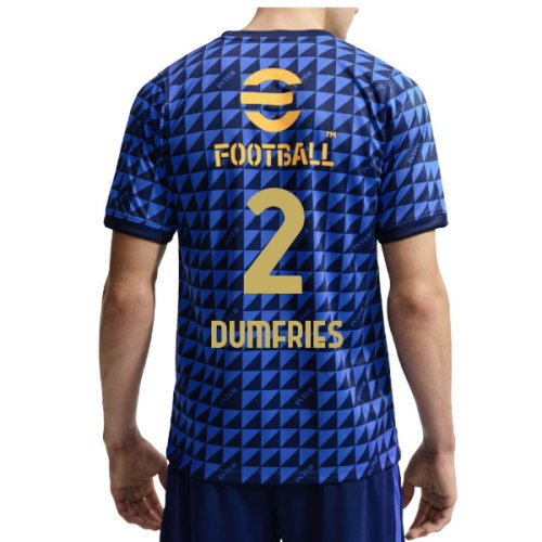 2026-2027 Inter Milan Pre-Match Shirt (Blue) (Dumfries 2)