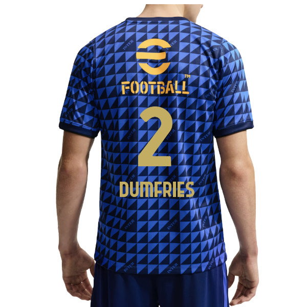 2026-2027 Inter Milan Pre-Match Shirt (Blue) (Dumfries 2)