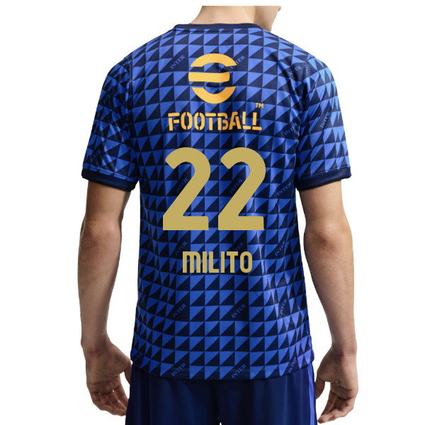 2026-2027 Inter Milan Pre-Match Shirt (Blue) (Milito 22)