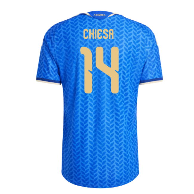 2026-2027 Italy Authentic Home Shirt (Chiesa 14)