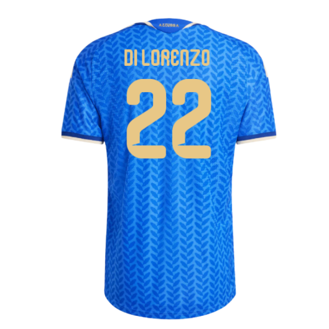 2026-2027 Italy Authentic Home Shirt (Di Lorenzo 22)