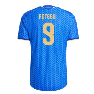 2026-2027 Italy Authentic Home Shirt (Retegui 9)