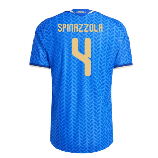 2026-2027 Italy Authentic Home Shirt (Spinazzola 4)
