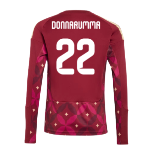 2026-2027 Italy Home Goalkeeper Shirt (Burgundy) - Kids (Donnarumma 22)