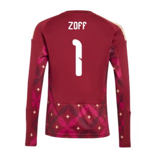 2026-2027 Italy Home Goalkeeper Shirt (Burgundy) - Kids (Zoff 1)