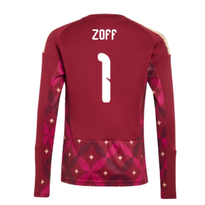 2026-2027 Italy Home Goalkeeper Shirt (Burgundy) - Kids (Zoff 1)