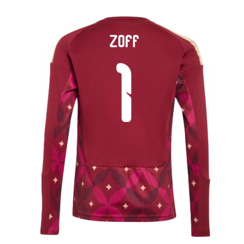 2026-2027 Italy Home Goalkeeper Shirt (Burgundy) - Kids (Zoff 1)