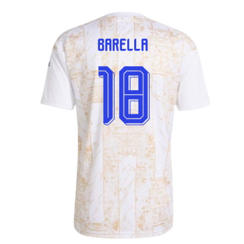 2026-2027 Italy Home Pre-Match Shirt (White) (Barella 18)