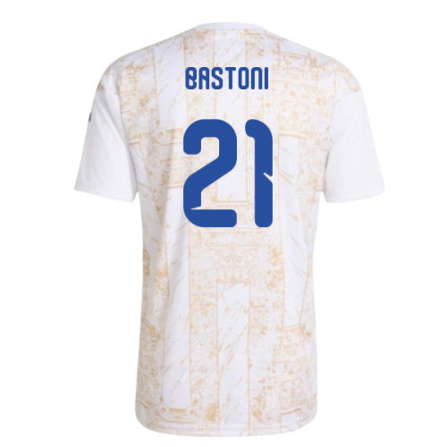 2026-2027 Italy Home Pre-Match Shirt (White) (Bastoni 21)