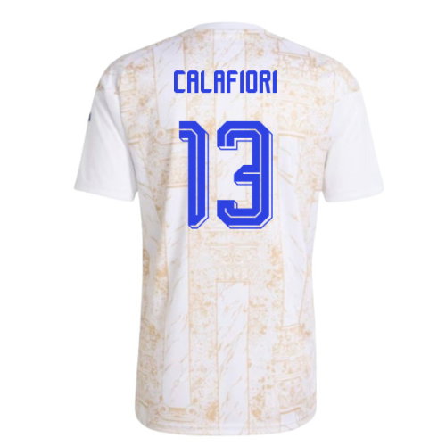 2026-2027 Italy Home Pre-Match Shirt (White) (Calafiori 13)