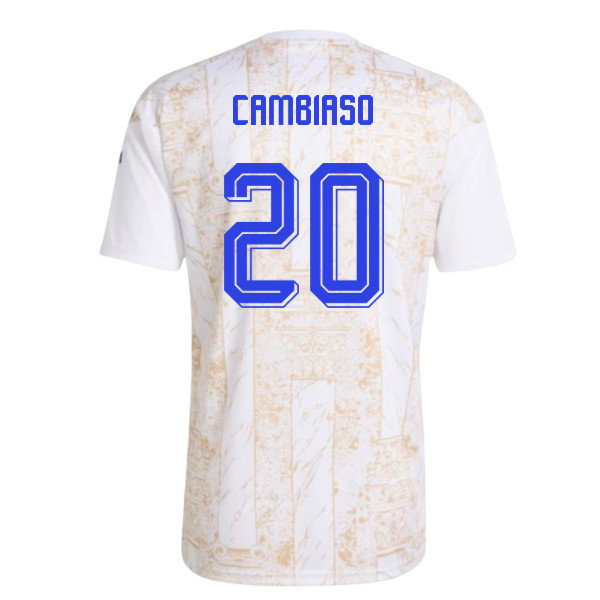 2026-2027 Italy Home Pre-Match Shirt (White) (Cambiaso 20)