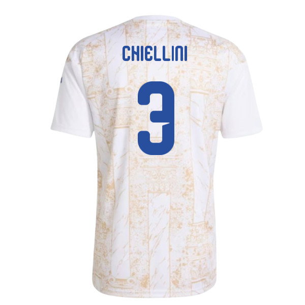 2026-2027 Italy Home Pre-Match Shirt (White) (Chiellini 3)