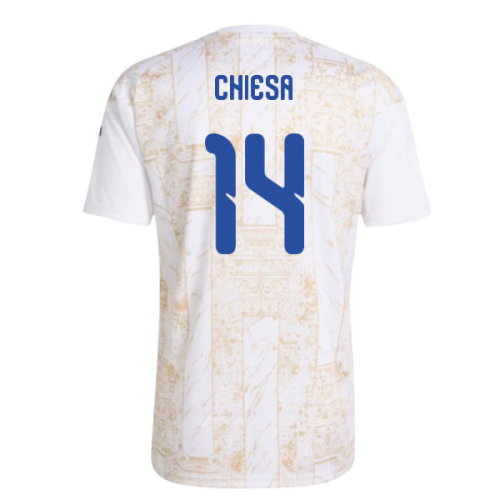 2026-2027 Italy Home Pre-Match Shirt (White) (Chiesa 14)