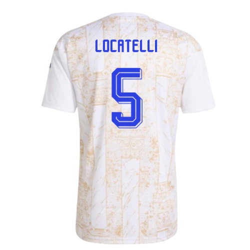 2026-2027 Italy Home Pre-Match Shirt (White) (Locatelli 5)