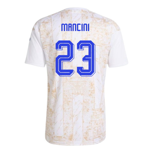 2026-2027 Italy Home Pre-Match Shirt (White) (Mancini 23)