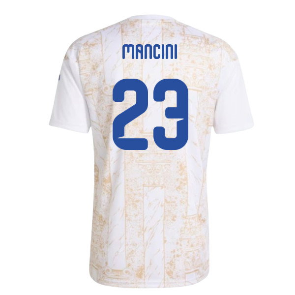 2026-2027 Italy Home Pre-Match Shirt (White) (Mancini 23)