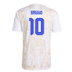 2026-2027 Italy Pre-Match Shirt (White) - Kids (Baggio 10)