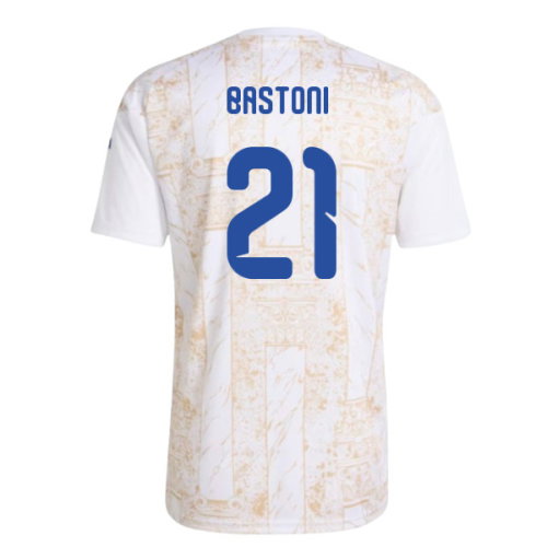 2026-2027 Italy Pre-Match Shirt (White) - Kids (Bastoni 21)