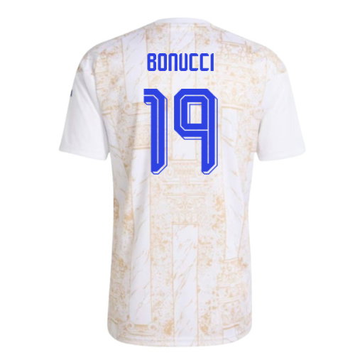 2026-2027 Italy Pre-Match Shirt (White) - Kids (Bonucci 19)