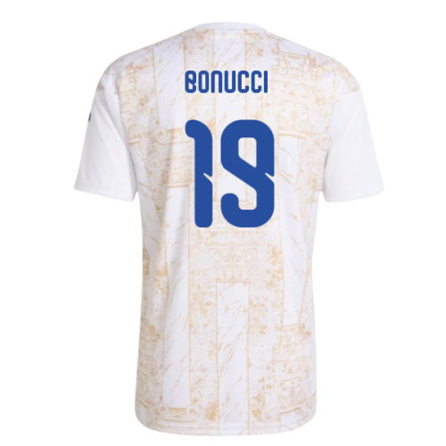 2026-2027 Italy Pre-Match Shirt (White) - Kids (Bonucci 19)