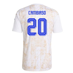 2026-2027 Italy Pre-Match Shirt (White) - Kids (Cambiaso 20)