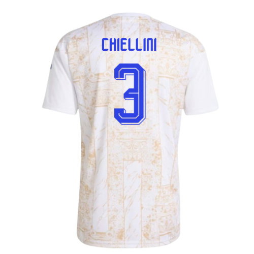 2026-2027 Italy Pre-Match Shirt (White) - Kids (Chiellini 3)