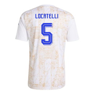 2026-2027 Italy Pre-Match Shirt (White) - Kids (Locatelli 5)