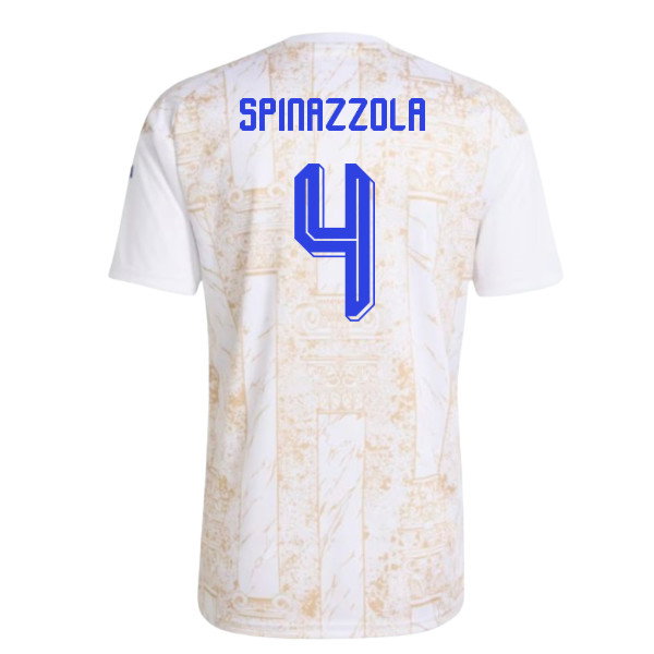 2026-2027 Italy Pre-Match Shirt (White) - Kids (Spinazzola 4)