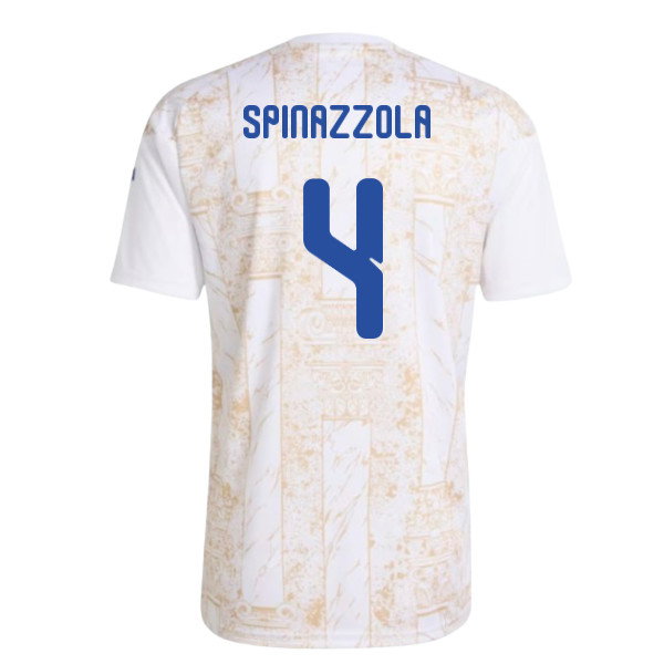 2026-2027 Italy Pre-Match Shirt (White) - Kids (Spinazzola 4)