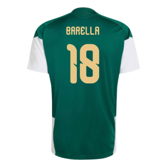 2026-2027 Italy Training Jersey (Green) (Barella 18)