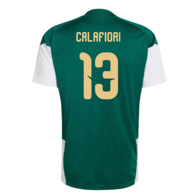 2026-2027 Italy Training Jersey (Green) (Calafiori 13)