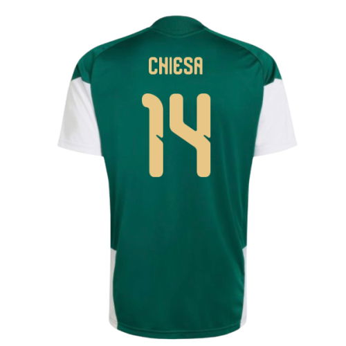 2026-2027 Italy Training Jersey (Green) (Chiesa 14)