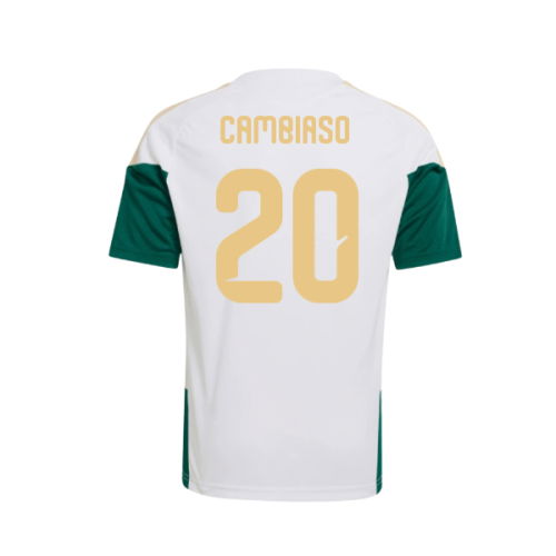 2026-2027 Italy Training Jersey (White) - Kids (Cambiaso 20)