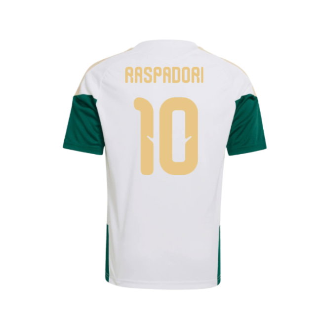 2026-2027 Italy Training Jersey (White) - Kids (Raspadori 10)