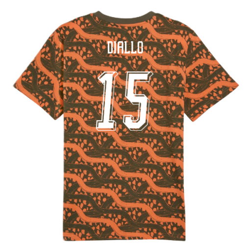 2026-2027 Ivory Coast FtblCulture Tee AOP (Black) (Diallo 15)