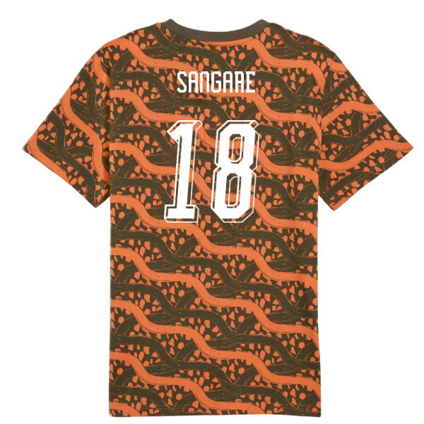 2026-2027 Ivory Coast FtblCulture Tee AOP (Black) (Sangare 18)