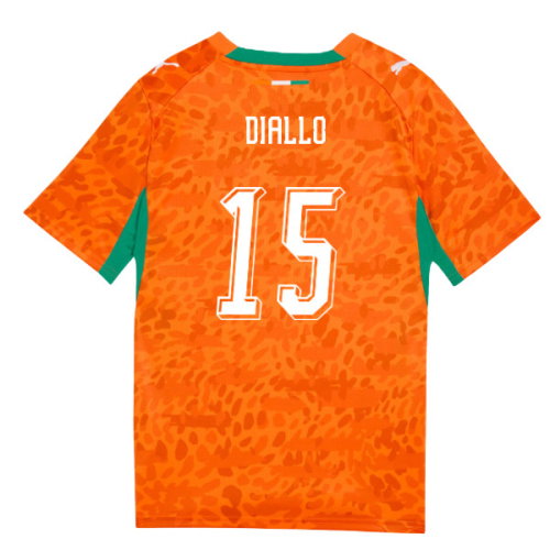 2026-2027 Ivory Coast Home Shirt (Kids) (Diallo 15)