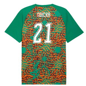 2026-2027 Ivory Coast Warm Up Jersey (Sport Green) (Ndicka 21)