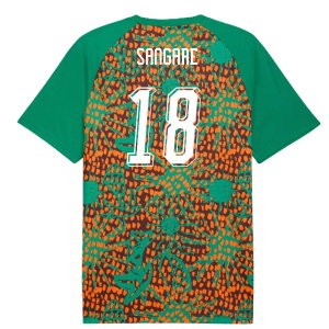 2026-2027 Ivory Coast Warm Up Jersey (Sport Green) (Sangare 18)