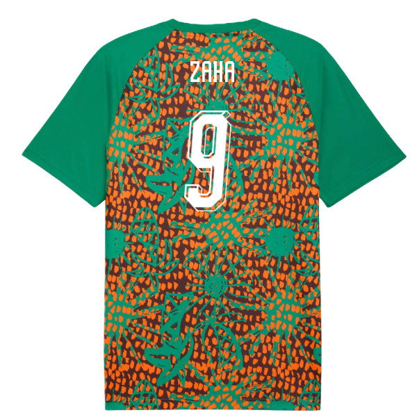 2026-2027 Ivory Coast Warm Up Jersey (Sport Green) (Zaha 9)