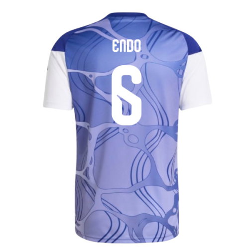 2026-2027 Japan Home Pre-Match Shirt (White/Blue) (Endo 6)