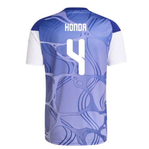 2026-2027 Japan Home Pre-Match Shirt (White/Blue) (Honda 4)