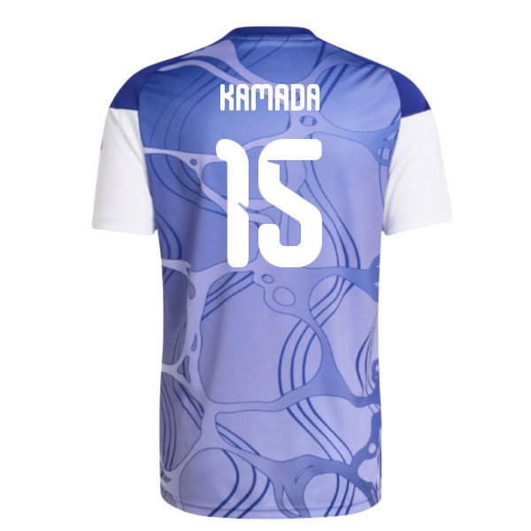 2026-2027 Japan Home Pre-Match Shirt (White/Blue) (Kamada 15)