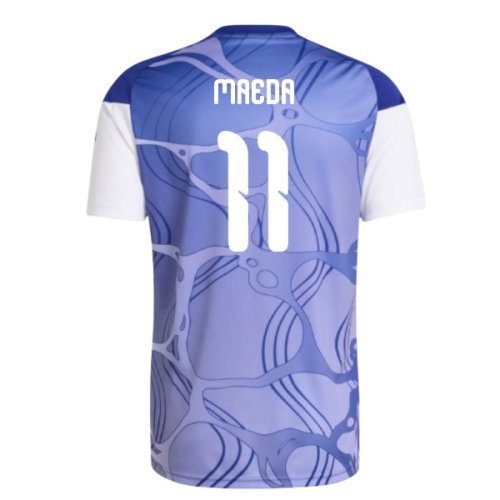 2026-2027 Japan Home Pre-Match Shirt (White/Blue) (Maeda 11)
